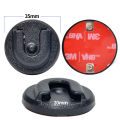 CB Microphone Holder,Round Knob Mic Holder Mount, Mobile Radio Mic Holder Clip with Adhesive Back for Portable Two Way Radios. 