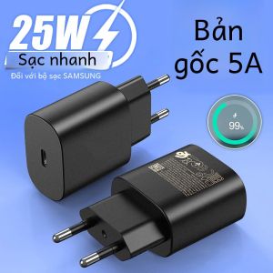 Bộ Sạc Siêu Nhanh PD 25W Chính Hãng Cho Samsung Galaxy S21/S22/S23/S24 Ultra A54/A53/A34 - Cáp Dữ Liệu USB Type C Bộ Sạc 2M