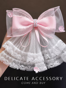 DUBAO | Elegant Bow Fairy-tale Style Sweet Girls Hair Clips Pink