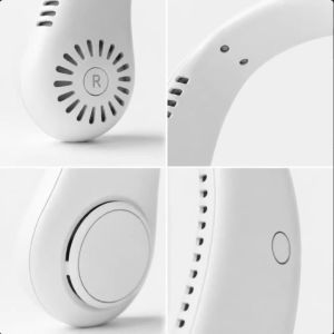 Portable Air Conditioner Neck Fan Personal Air Cooler Hanging 500-1200mAh Wearable Fans Mini USB Rechargeable Summer Travel