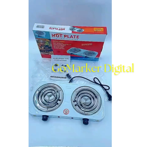 GO Taffware Kompor Listrik 2 Tungku Hemat Listrik Low Watt Kecil Portable Hot Plate 2000W WY-05C