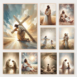 1000PCS Jigsaw Puzzle Jesus Praying Shepherd Bible Verse Christian Art For Adults Family Fun Relaxing Brain Teaser Gift