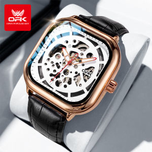 OPK Mens Original Genuine New Watch Fully Automatic Mechanical Simple Luminous Waterproof Casual Mens Watch