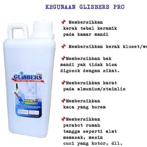 Glisbers Pro Pembersih Keramik - Cairan Pengupas Kerak Air Membandel - Pembersih - Kerak - Keramik - Porselen - Ampuh Membersihkan - Paling Ampuh Membersihkan Kerak Membandel