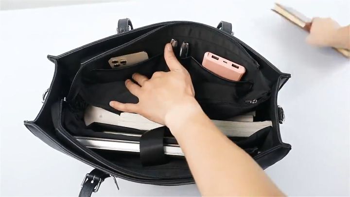 Women Laptop Bag Inch School Shoulder Bag Black Business Work