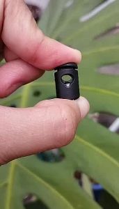 CORD LOCK / STOPPER - FITS TO 2.4 TO 4MM CORD PARACORD - 1 HOLE OR 2 HOLES