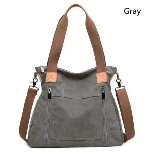 Large Capacity Womens Bag Canvas Casual Bag Korean Style Fashion Tote Bag Simple Document Bag New Trendy Womens Versatile Bag