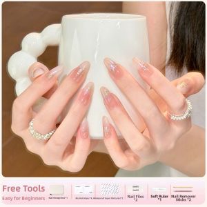 GANGHOU | Cat Eye Medium Long Nail Stickers