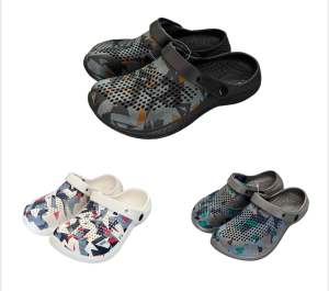 รองเท้าแตะสวมนิ่มเบาลายพรางcro