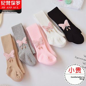 Spring-Autumn Childrens Cotton Thin Tights