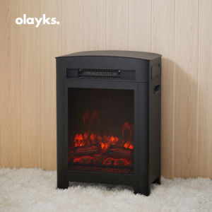 Olayks Electric Heater Tower Type Warm Wind Machine Simulation Flame Electric Fireplace Home Use with National Subsidy