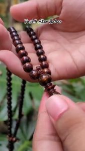 *PAGARDlRl* TASBIH 99 AKAR BAHAR HITAM URAT MAS [ORI -TEMBUS CAHAYA]