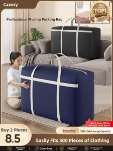 MONLEYTA | Large Capacity Woven Storage Bag For Clothes And Quilts Waterproof Moisture Proof Moving Packing Bag By MONLEYTA Pure Color