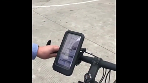 Waterproof Motorcycle & Bicycle Phone Holder Case: 360° Adjustable TPU Touch Screen Cellphone Holder