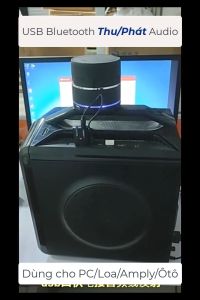 USB Audio Bluetooth 5.0 Thu Phát Truyền Âm Thanh Không Dây Cho Amply Karaoke Tivi Ô tô Xe Hơi Loa Laptop Máy Tính PC CuuLongStore