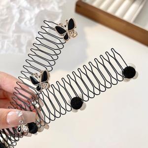 Makery Invisible Broken Hair Clip Roll Curved Inserted Comb Women Broken Hair Sorting Hairpins