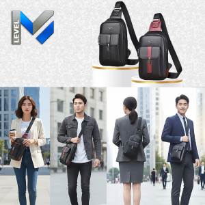 Sling bag crossbody bag man/woman Premium faux leather Scratchproof waterproof