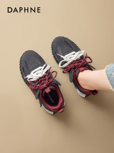 Daphne Retro Style Thick Bottom Casual Shoes Classic Vintage Womens Footwear Versatile Comfortable Fashionable round Toe