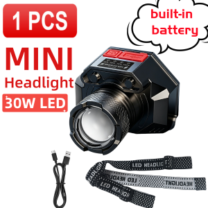 990000000LM High Power 1200W LED Headlamp Super Bright Head Light Zoomable Intelligent Sensing Lamp Rechargeable Outdoor Hunting