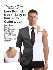 YAJIELANG | Men Shaping Vest Anti-Bulge Tuck-In Seamless