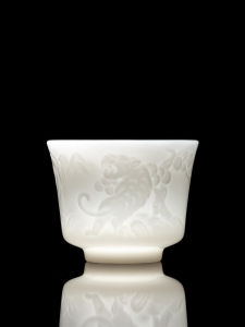 SIFANGTING | Jade Zodiac Carving Tea Cup For Household Use