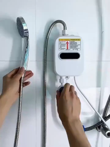 Household water heater: 3500W. 220V instant heating. Water supply for bathroom sink and shower.