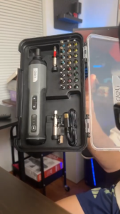 [Kèm 24 Đầu Vít] Tua Vít Pin 4V Động Cơ Không Chổi Than Chính Hãng Deli - Pin 4V 5N/m 2000 Mah