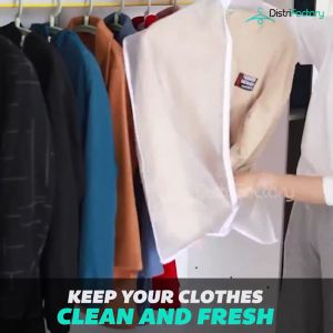 Clothes Dust Cover Household Transparent Coat Suit Dust Bag Stereo Clothes Hanging Bag Garment Protector Penutup Baju