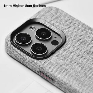 Sanptoch For Magsafe Luxury Denim Texture Phone Case For iPhone 16 / 15 / 14 / 13 Pro Max Premium Cowboys Skin-friendly Cover For iPhone 16 15 14 Plus Anti-slip Drop Protection Casing