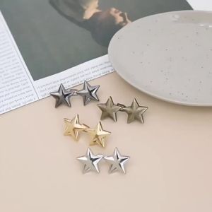1 Pair Jeans Button Adjustable Clips for Pant Skirts Waist Tightener Buckle Snap Button Adjuster Pants Pin Retractable Button