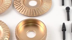 9Pcs Wood Carving Disc and Rotary Burr Set Angle Grinder Wood Sanding Polishing Disc for Trimming Chamfering Burr File Rasp