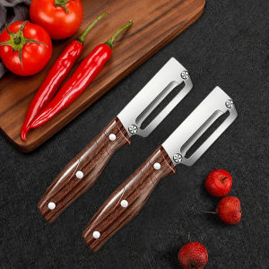 Multi-Functional Vegetable Peeler for Kitchen Stainless Steel Sugarcane Knife Peeler Pineapple Pumpkin Planer Scraping Tools