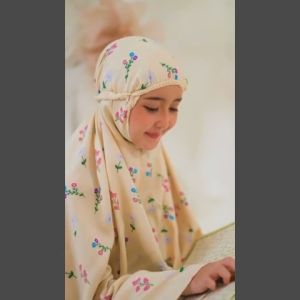 Mukena Anak Rayon Hilya 2 in 1 Resleting Dagu