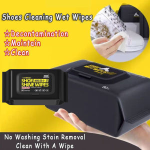 Shoes Cleaning Wet Wipes 80pcs Sneakers Care Shoes Cleaning Solution Disposable Remove Stains Sneakers White Shoe Quick Cleaning Wet Tissue Portable Travel Pack 鞋子清洁