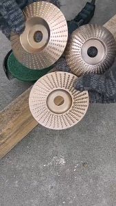 Ktools Professional Wood Grinding Wheel 16mm Bore Rotary Disc for Angle Grinder Heavy-Duty Sanding Carving and Polishing Tools for Woodworking Sculpture