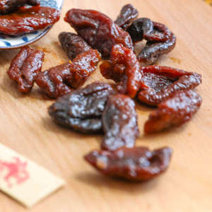 Handmade Sun-Dried Acidic No-Nucleus Jujube Plum Snacks Office Leisure Nuts Dried Apricot 200g Traditional Chinese Specialty