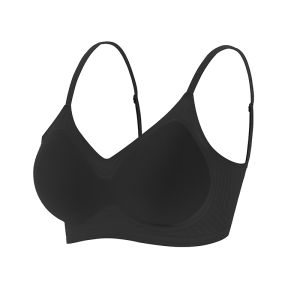 Miiow | MiiOW Cat Woman 2025 New Womens Underwear Thin High Elasticity Bra Prevent Sagging Gathered Comfortable Soft Support V-Neck