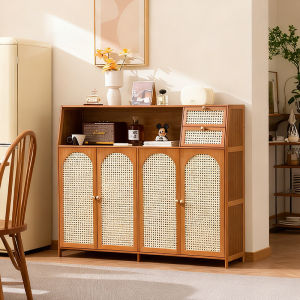 MLZH | French Style Wicker Storage Cabinet