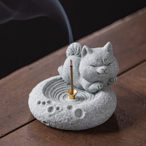 Cute Healing Q Version Zodiac Incense Burner Living Room Coffee Table Tea Table Incense Stick and Base Decoration Gift Decoration