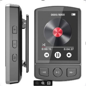 MP3 คลิป เล่นเพียง 1.77 หน้า เพื่อการวิ่งรองรับ FM E-Book ตัว