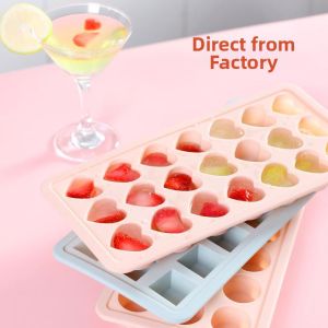 Heart Square Ice Mold Plastic Silicone