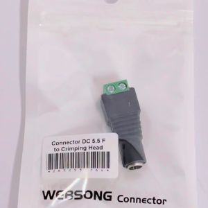 Connector DC5.5x2.5 Female to Crimping Head Websong