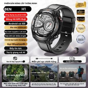 Đồng Hồ Thông Minh Thể Thao Ngoài Trời GPS Mới 2026 Màn Hình AMOLED HD Cấp Độ Quân Sự Đo Nhịp Tim Chống Nước Gọi Bluetooth La Bàn Dành Cho Nam