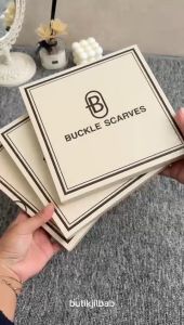 Hijab Buckle Scarves Box / Jilbab Segi Empat Digital Box 110x110