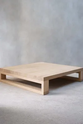 Wooden Table Low Coffee Study Japanese Inspired