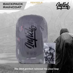 Rain Cover Backpack Raincoat Pelindung Tas Punggung Sarung Ransel 25-35 L Sarung Pelindung Tas Dari Hujan Aksesoris Travel