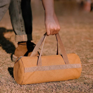 Camping Tools Storage Bag Large Capacity Cylinder Tent Stake Bag Lightweight Tent Peg Ground Nail Holder Bag for Outdoor Camping