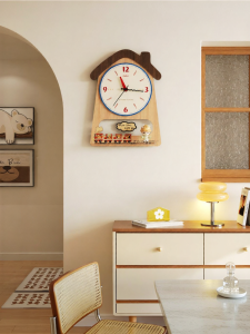 MEISD | Creamy Style Living Room Wall Clock