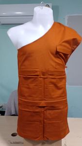 เสื้อ ผ้าพระ อังสะ 7 กระเป๋า ผ้ามัสลิน อังษะ พระ เณร สังฆภัณฑ์ (ร้าน บุญพาสุข)