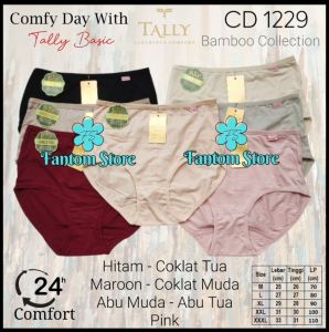TALLY CD 1229 - CELANA DALAM WANITA ANTI SELIP (HIGH WAIST)